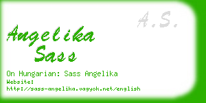 angelika sass business card